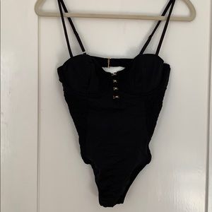 NWOT Victoria’s Secret Black Bodysuit Teddy